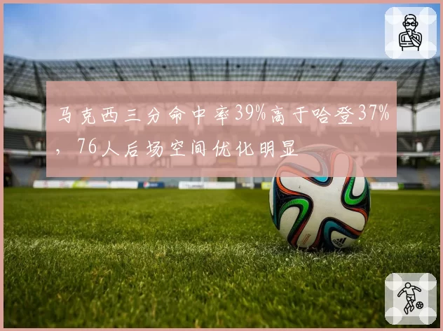 马克西三分命中率39%高于哈登37%,76人后场空间优化明显